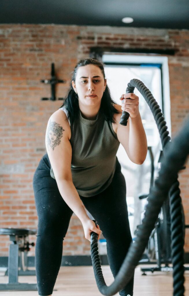 Woman Exercising